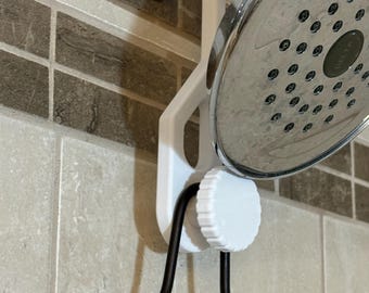 Shower Caddy Extension Hanger: 1-inch Open Hook, Adjustable Knob
