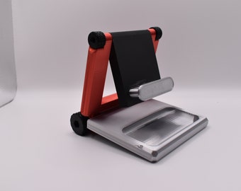 Foldable Cell Phone and Tablet Stand - STL- Digital Download - Home or Travel Accessory.