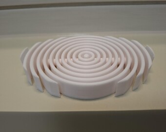 Soap dish white smooth, soap dish, bathroom