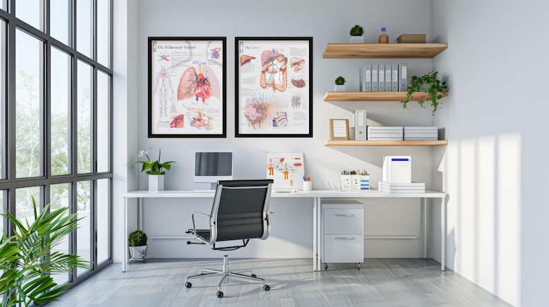 Professional Zoom Virtual Backgrounds Backdrop Doctors Bookcase Home ...