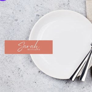 Wedding Card Place Template | Sage Place Card | Name Card | Wedding Name Card | Wedding Seating Card | Seating Card | Minimalistic Elegant