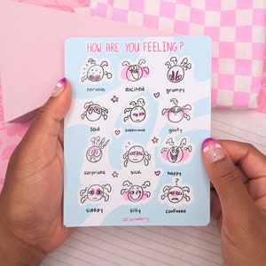 How Are You Feeling - Mood Tracker Sticker Sheet - Great for Daily ...