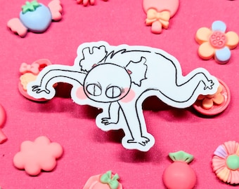 Feral Lee Vinyl Sticker - Silly Gremlin Decal - Chaotic Funny Decor for Laptops Water Bottles and Cars - Cute but Humorous
