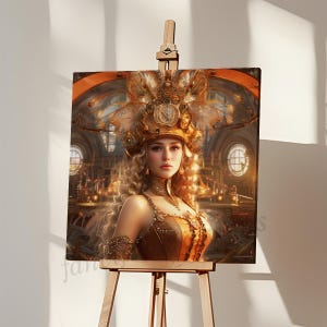 STEAMPUNK | Digital Printable Wall Art | 18x18 High Res 300dpi JPG File Instant Download | Home Decor Interior Design DIY Creative Projects