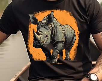Rhinoceros Shirt Cool Rhino T-Shirt Rhinoceros Lover Gift Rhino Lover Safari Animal TShirt