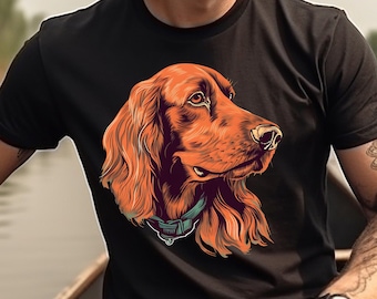 Irish Setter Shirt Irish Setter Dog T-Shirt Irish Setter Mom Gift Irish Setter Dad Irish Setter Owner Gift Animal Lover Dog Graphic Tee
