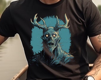 Wendigo Shirt Scary Monster T-Shirt RPG Monster Graphic Tee Table Top Game Monster Graphic Tee