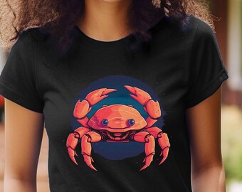 Crab Shirt Colorful Dancing Crab T-Shirt Party Animals Colorful Crustacean Crab Graphic T-Shirt Gift For Crab Lover Animal Lover Gift