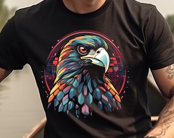 Camisa Falcon Cool Falcon Camiseta Cyber Bird Graphic Tee Streetwear