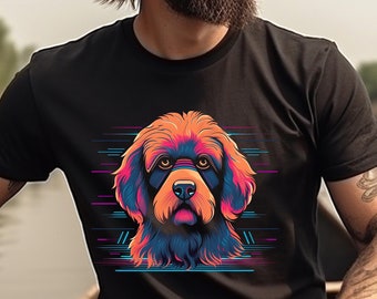 Labradoodle Shirt Labradoodle Dog T-Shirt Doodle Owner Gift Labradoodle Mom Gift Labradoodle Dad Gift 80s Retro Tshirt Dog Lover Shirt