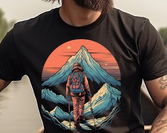 Mountaineering Shirt Mountain Hiking T-Shirt For Hikers Mountain Climbing TShirt For Hiker Gift For Mountain Climber Tee Nature Lover Gift