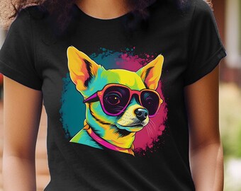 Chihuahua Shirt Cool Colorful Chihuahua T-Shirt Chihuahua Owner Gift Chihuahua Mom Gift Chihuahua Dad Gift Chihuahua Graphic Tee