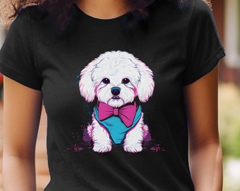 Bichon Frise Shirt Dog T-Shirt Bichon Frise Dog TShirt Gift For Bichon Frise Owner Dog Lover Gift Animal Lover Cute Dog Shirt