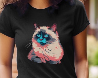 Birma Katze Shirt Birma Katze T-Shirt Birma Katze Besitzer Geschenk Birma Katze Mama Birma Katze Papa Geschenk Katzenliebhaber Shirt Tierliebhaber Geschenk