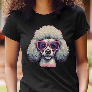 Poodle Shirt Hipster Poodle T-Shirt Poodle Owner Gift Poodle Mom Gift Poodle Dad Gift Dog Lover Shirt Animal Lover Hipster Retro Graphic Tee