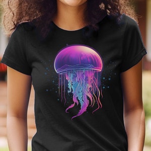 Jellyfish Shirt Colorful Jelly Fish T-Shirt Ocean Life Scuba Diver Gift