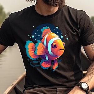 Clownfish Shirt Clown Fish T-Shirt Scuba Diver Gift Ocean Lover Gift Clownfish Graphic Tee