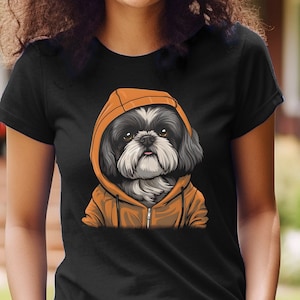 Shih Tzu Shirt Shih Tzu T-Shirt Cool Dog Tshirt Dog Mom Dog Dad Shih Tzu Owner Graphic Tee