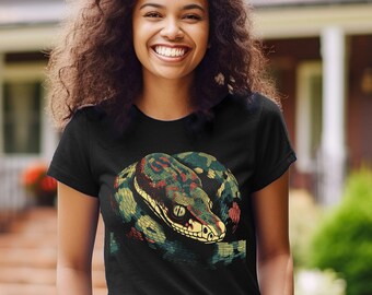 Snake Shirt Cool Reptile Boa T-Shirt Boa Constrictor  T-Shirt Snake Graphic Tee Gift For Snake Owner Animal Lover Gift For Snake Lover