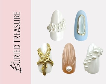 Buried Treasure | Handmade Luxury Custom Press On Nail Set