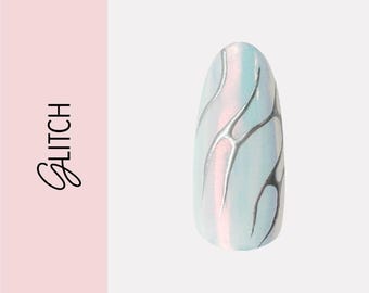 Glitch | Handmade Luxury Custom Press On Nail Set