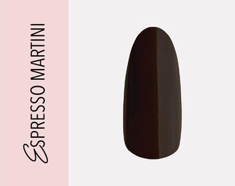 Espresso Martini | Handmade Luxury Custom Press On Nail Set