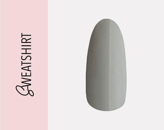 Sweatshirt | Handmade Luxury Custom Press On Nail Set