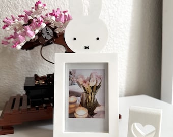 cute kawaii bunny polaroid frame | magnetic instax mini polaroid picture photo frame with stand