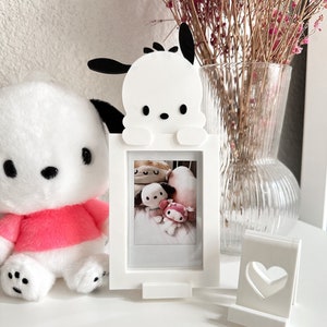 cute kawaii character puppy polaroid frame | magnetic instax mini polaroid picture photo frame with stand