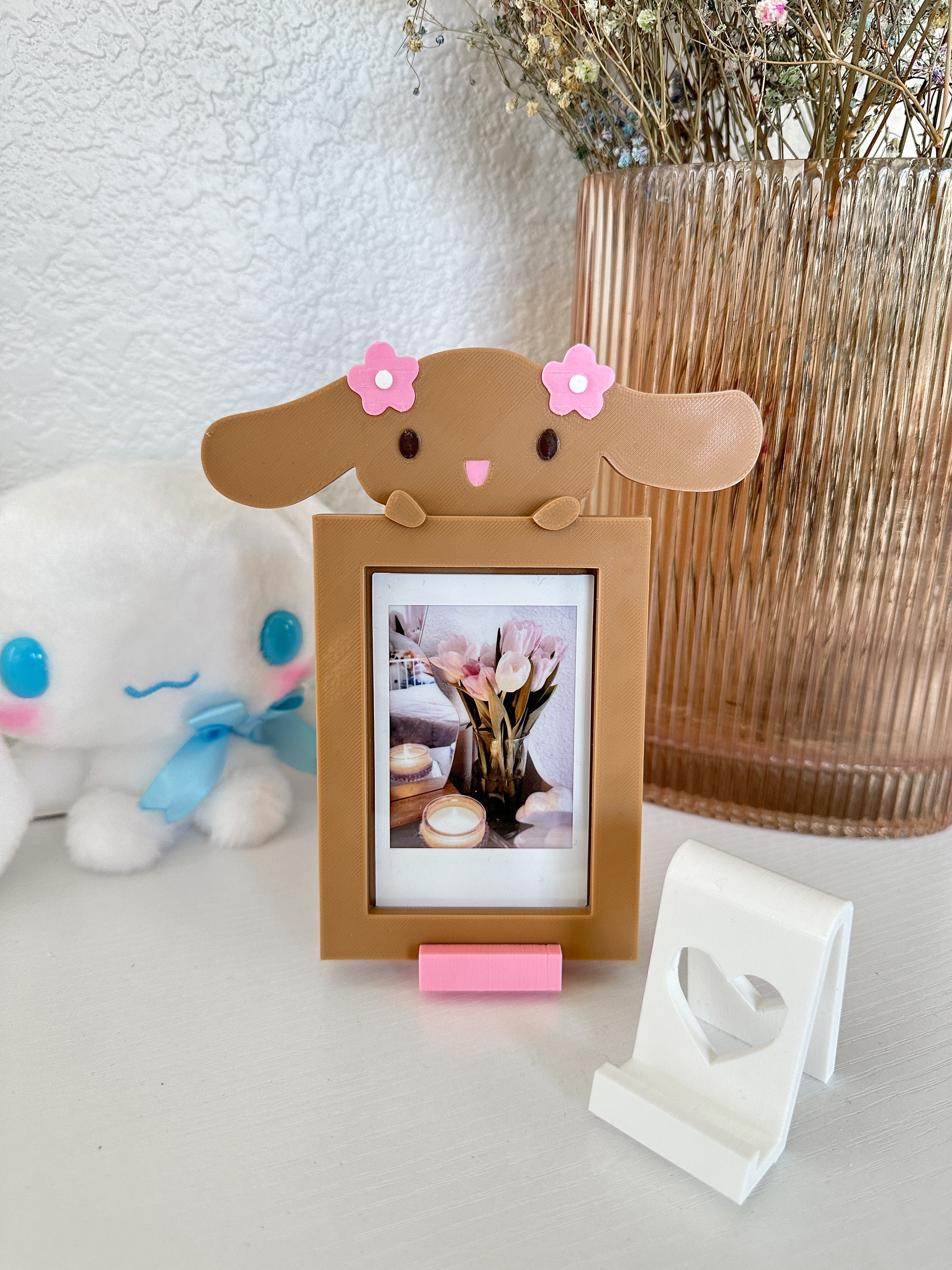 Cute Kawaii Character Brown Cinna Polaroid Frame Magnetic Instax Mini  Polaroid Picture Photo Frame With Stand 