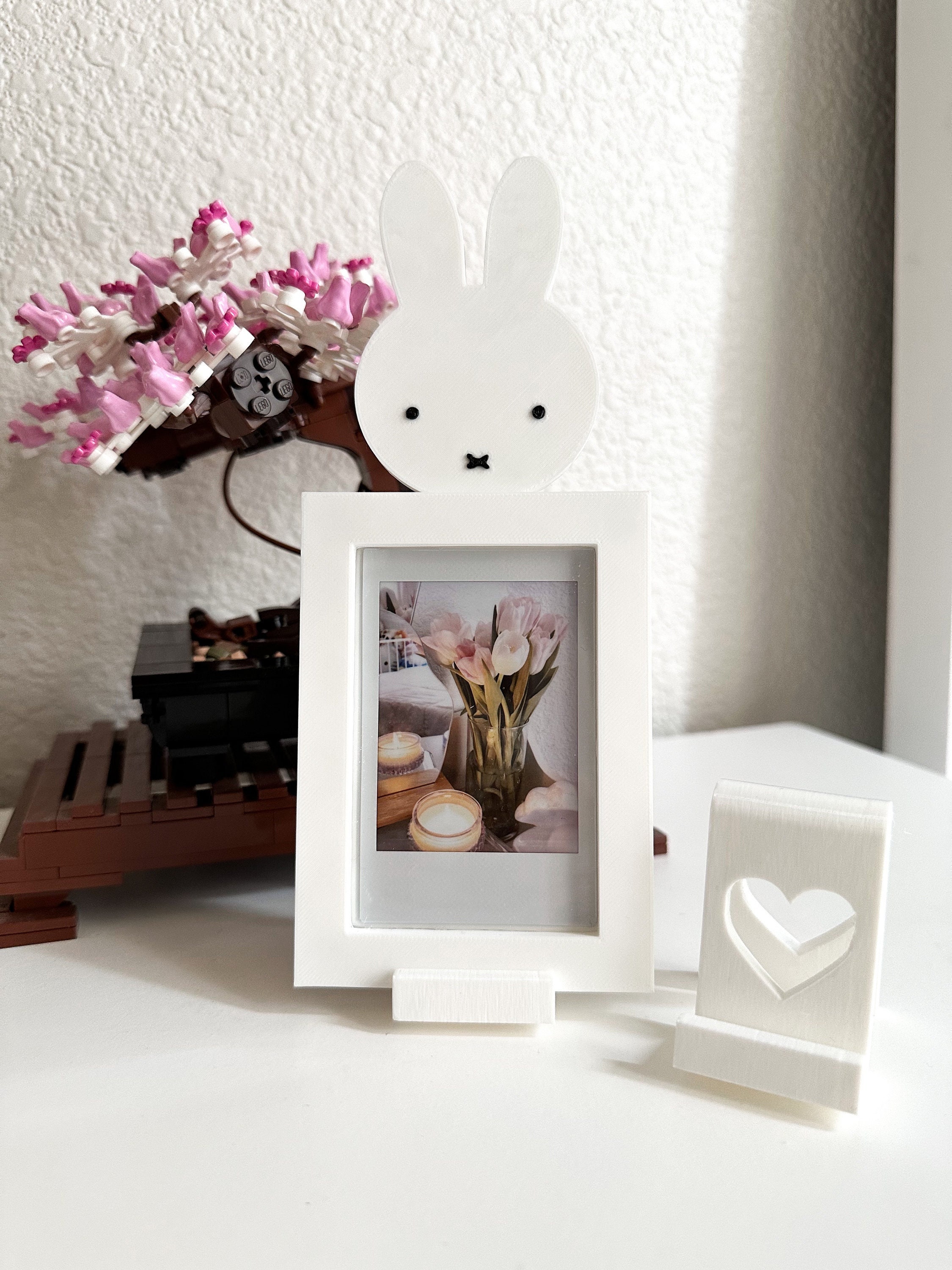 Cute Kawaii Bunny Polaroid Frame Magnetic Instax Mini Polaroid Picture  Photo Frame With Stand 