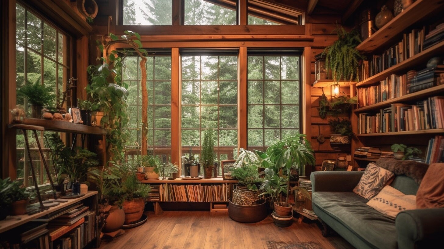 Cozy Cabin Virtual Background 5 Zoom Virtual Backgrounds - Etsy Australia