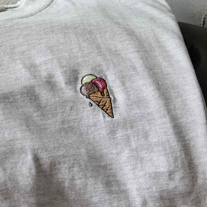 Eis Eistüte Eis Stickdatei, Eiscreme Stickdatei, Sommer, süß, Maschinenstickdatei, Sofort Download
