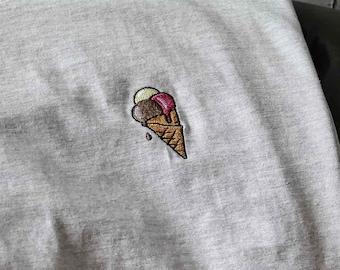Eis Eistüte Icecream Embroidery file, Eiscreme Stickdatei, Sommer, sweet, Maschinenstickdatei, instant Download