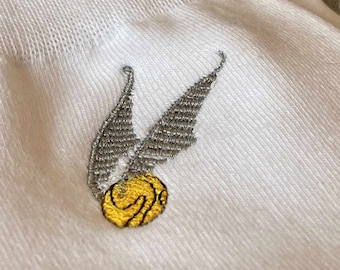 Goldener Schnatz Embroidery file, golden snitch Stickdatei, Maschinenstickdatei, instant Download