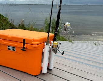 Fishing Rod Holder for YETI TUNDRA Cooler Aluminum Frame, USA