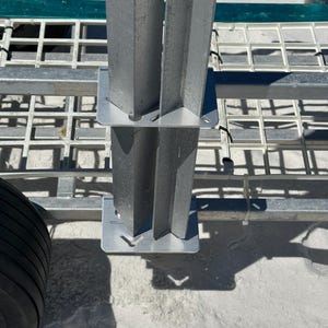 Adjustable Double Sand Spike Mount/Holder for Fish-n-Mate Beach Cart, USA Made, Gift for Fishermen