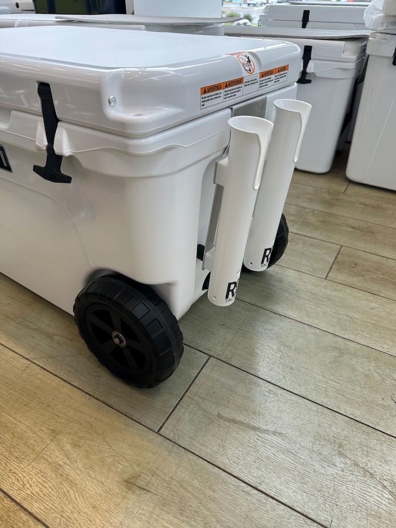 2 Fishing Rod Holder for YETI TUNDRA Cooler , Aluminum Frame, USA Made, Gift for Fishermen image 7