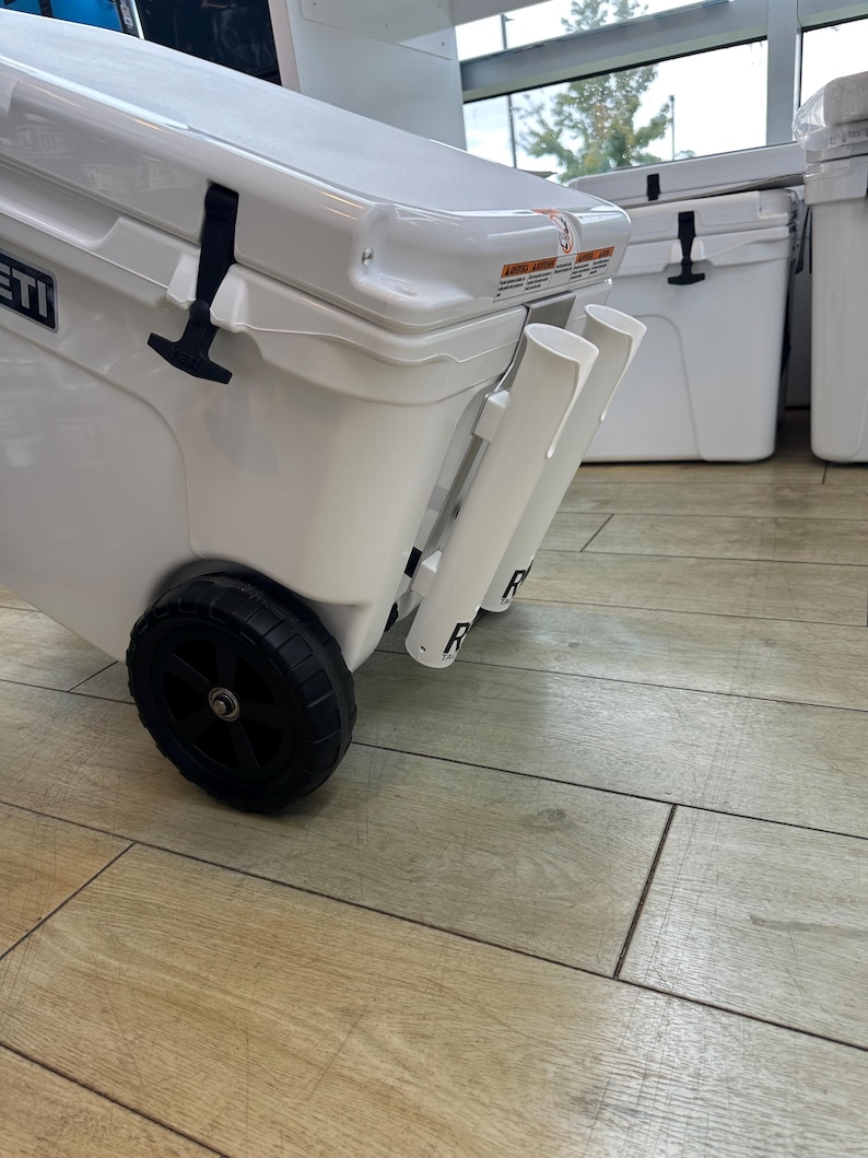 2 Fishing Rod Holder for YETI TUNDRA Cooler , Aluminum Frame, USA Made, Gift for Fishermen image 8