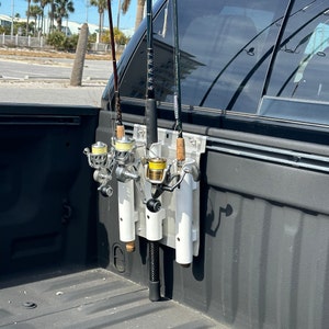 Upgrade Hitch Mount 4 Truck Flag Pole Holder,Fishing Rod Storage