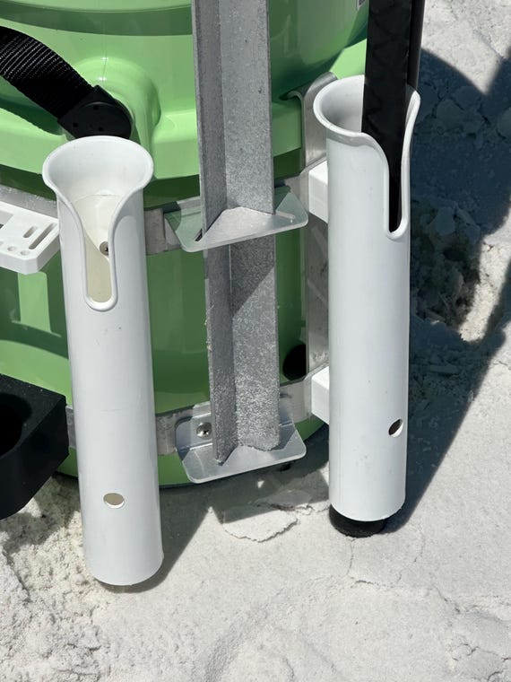 ice fishing bucket rod holder