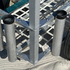 Sand Spike Mount/Holder for Fish-n-Mate Beach Cart, USA Made, Gift for Fishermen