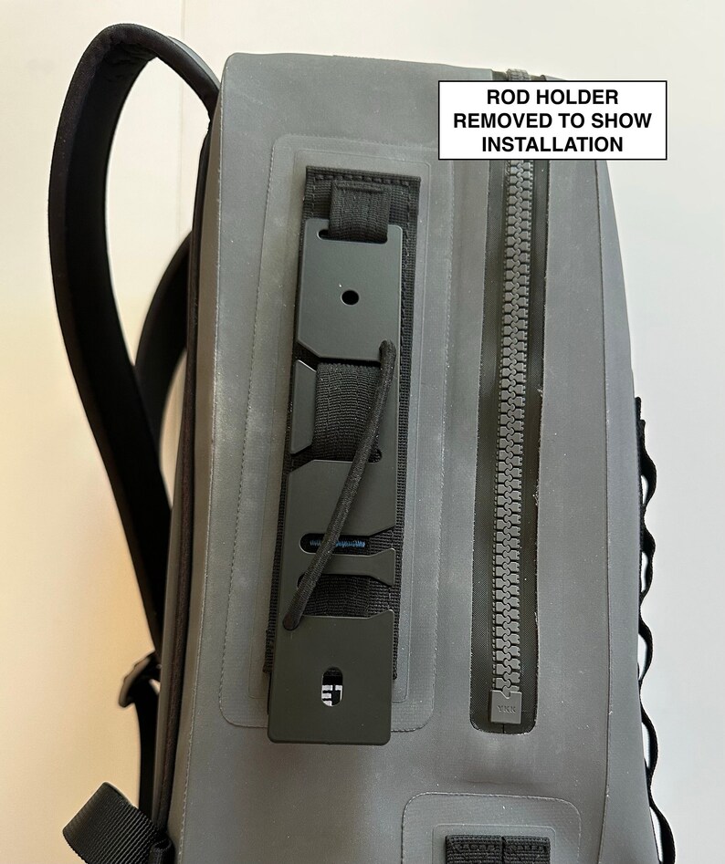 Fishing Rod Holder for YETI Panga Backpack, Powder Coated Aluminum