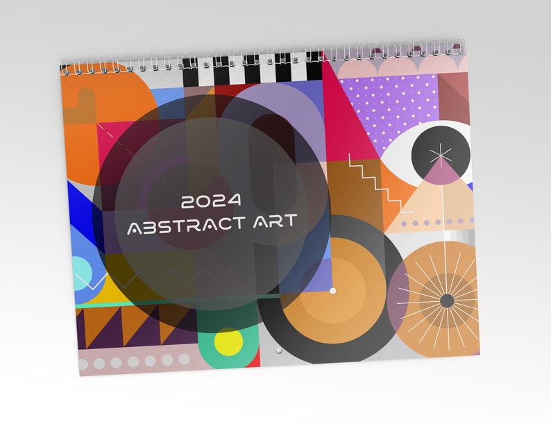 Abstract Art Wall Calendar 2024, Calendar Abstract Design 2024