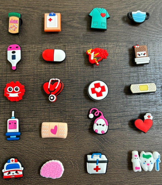 Medical Shoe Charms for Crocs: Nurse/doctor Decoration (5PC or