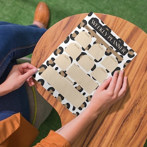Leopard Print Weekly Planner