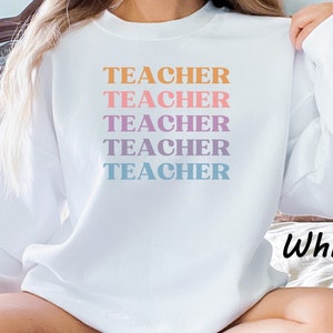 Teacher Shirt Teacher Appreciation Teacher Sweatshirt Funny Teacher T-Shirt Back School Shirt Music Gift from Student Teacher Gift Shirt