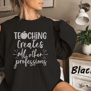 Teacher Shirt Sweatshirt Teacher Appreciation Teacher Hoodie Funny Teacher T-Shirt Back School Shirt Music Gift from Student Teacher Gift