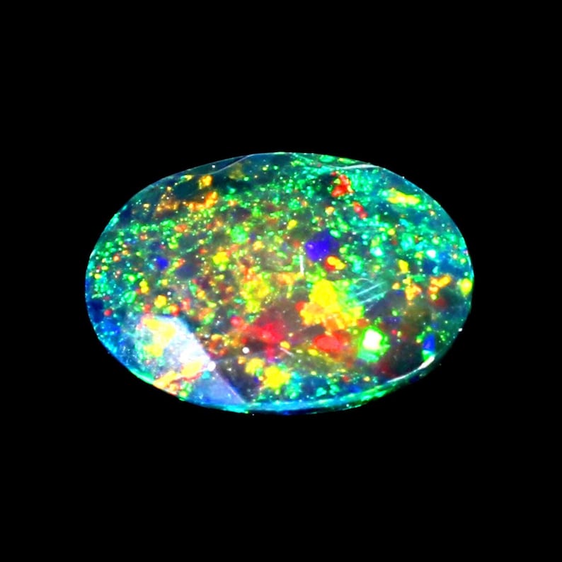 AAAAA Grade Natural Black Opal Cabochon Gemstone+welo Fire Black Opal+ ...