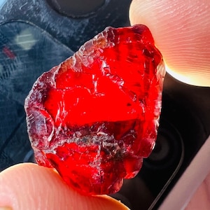34 Cts Large Raw Natural Garnet stone 100% natural red garnet rough stone untreated January birthstone healing crystal good quality garnet.